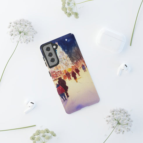 A Christmas Market in Denver Colorado - Impact Resistant Phone Case